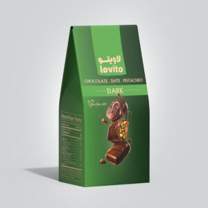 خرما بار شکلاتی با مغز پسته
